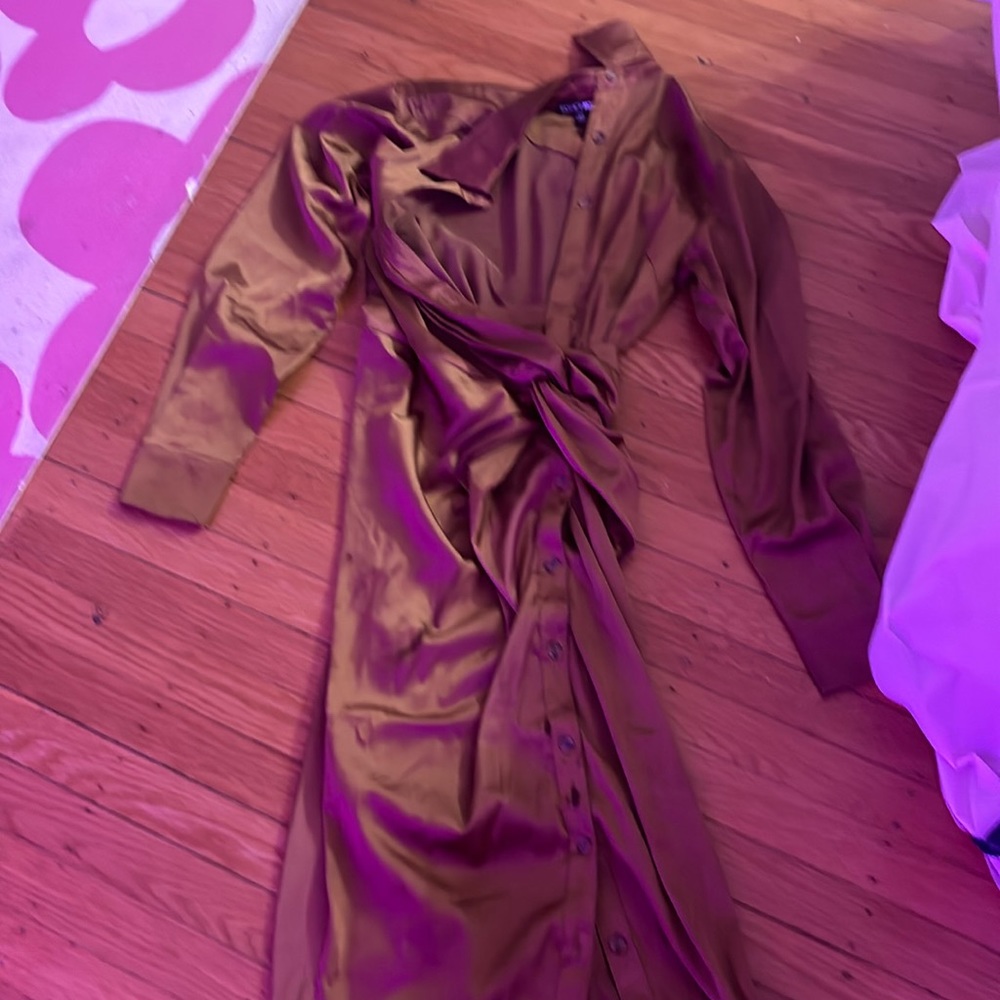 maxi fashion nova tie-waist dress.